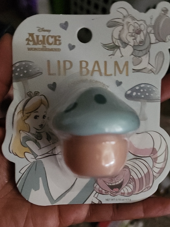 Disney Other - Disney Alice in Wonderland Blue & Peach Mushroom Lip Balm